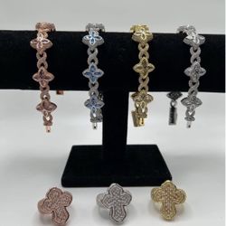 Luxury Premium Quality Clover Bracelets - Rose Gold Silver Gold 