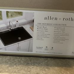 Allen & Roth Composite Granite Sink (cracked)