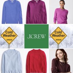 ❄️(NEW) (6 TYPES AVAILABLE) WOMEN’S J.CREW FACTORY SWEATERS❄️