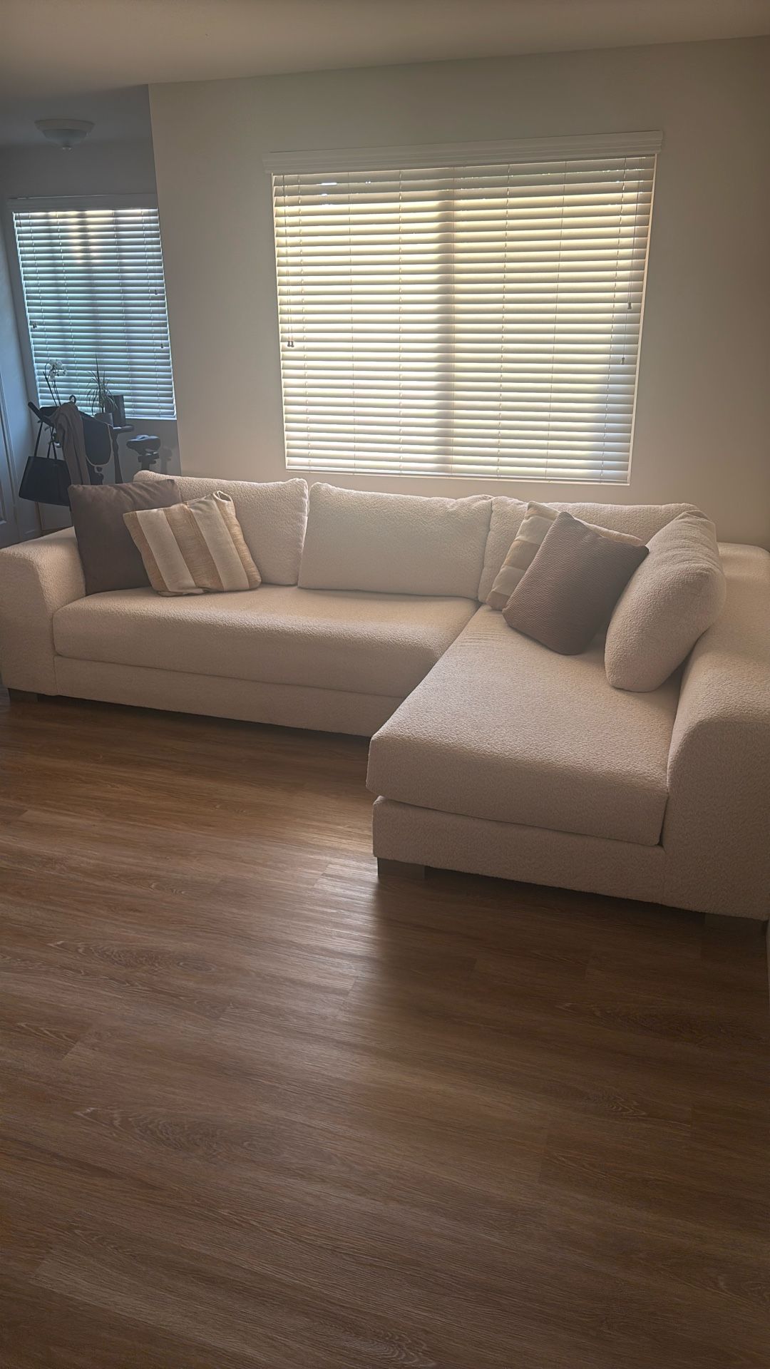 New Cream Boucle Couch