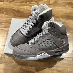 Air Jordan 5 Retro Wolf Grey Sz 10