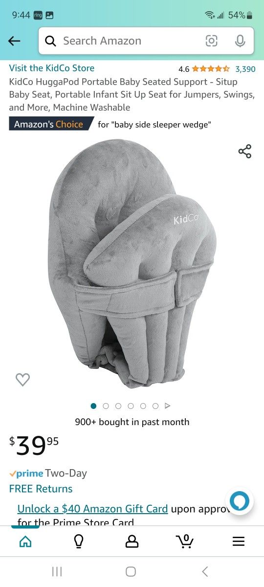 kid co huggapod portable baby seat Support