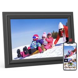 Digital Picture Frame, SAMMIX 10.1 Inch WiFi Digital Photo Frame Electronic, IPS HD Touch Screen, 16GB Memory, Wall-Mounted, Load Photos And Video Fro