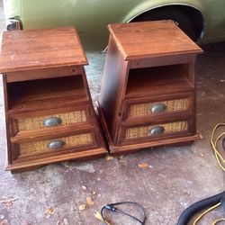 Pair of Pier One Import End Tables