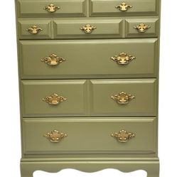 French Provincial Dresser 4 Drawer Dresser,TV Console, Credenza, Nursery Dresser, Solid Wood Storage Cabinet