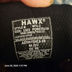Hawx men's steel toe size 13Ee