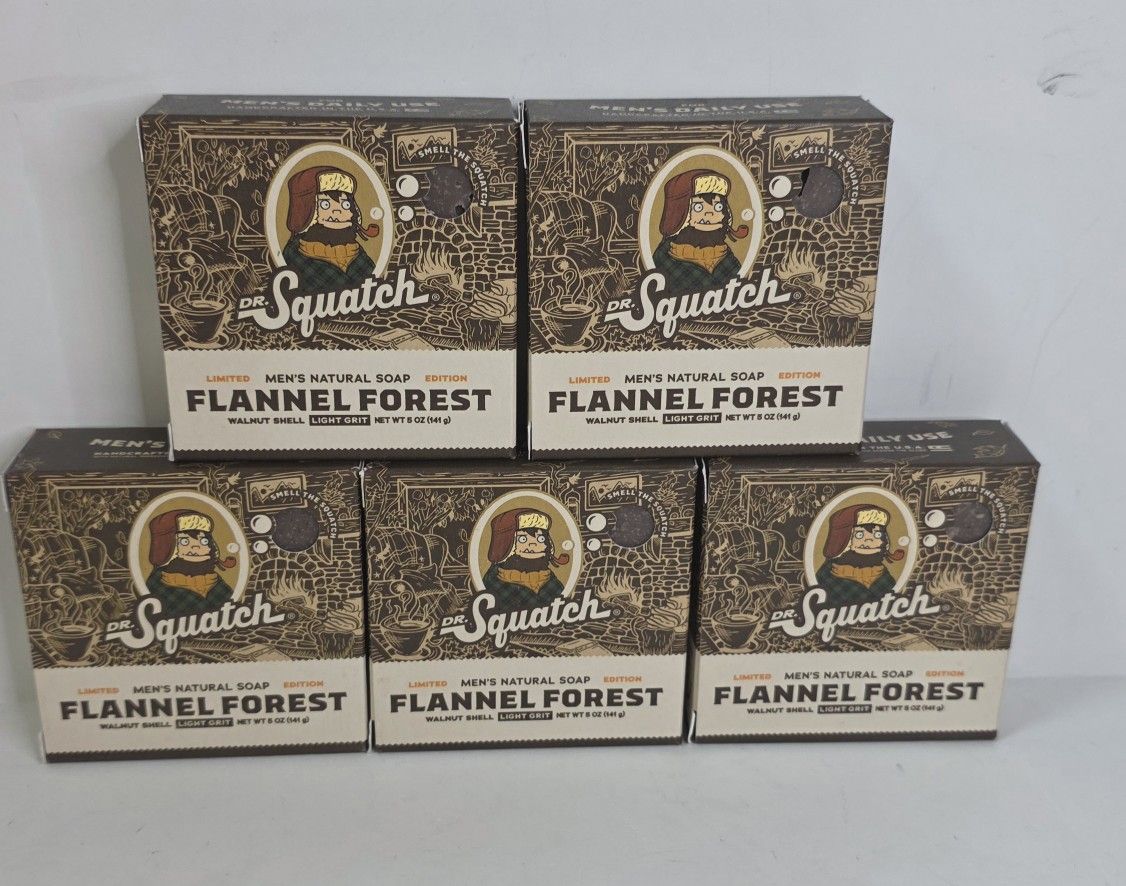 Dr Squash Flannel Forest Body Soap Set Of 5