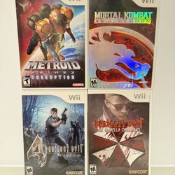Metroid Resident Evil And Mortal Kombat Games For The Nintendo Wii $20 Each 