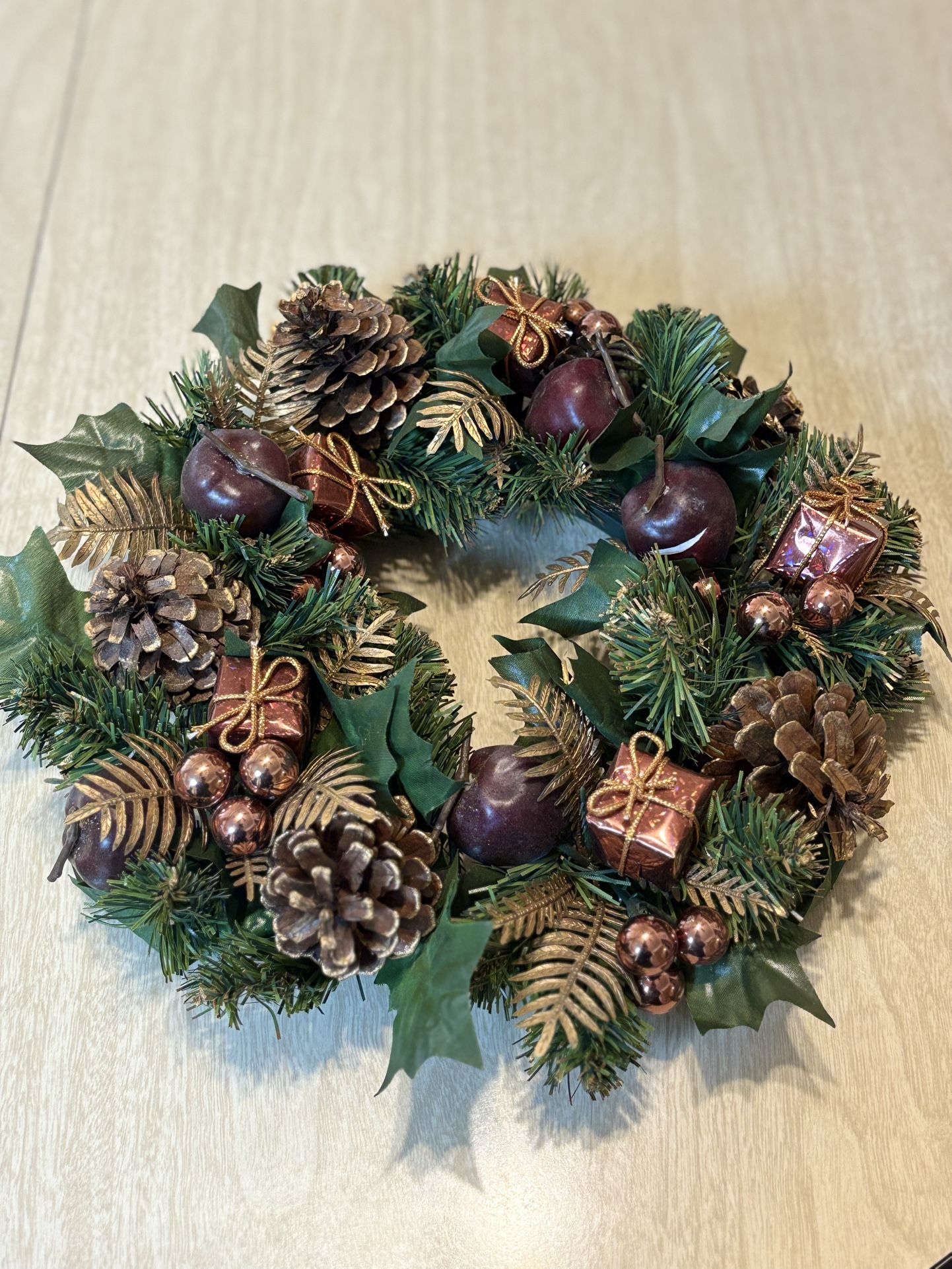 Festive Holiday Wreath 11”