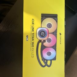 CORSAIR Titan 360 RX LCD Liquid CPU Cooler, 360mm AIO