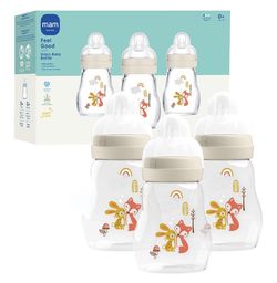 MAM Glass Bottles! 6 Oz. 3 Pack! Brand New! 
