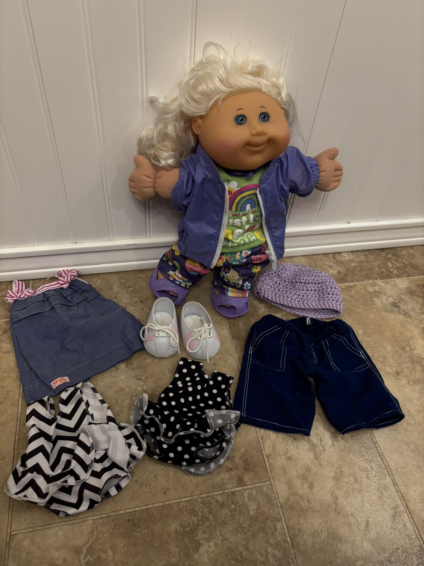 Cabbage patch Doll And Clothes