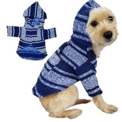 New Dog's Handmade Baja/Mexican Poncho sz 6/Large