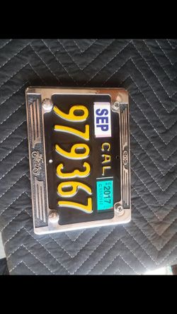 60s legacy plate motorcycle