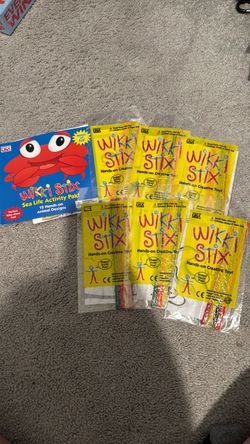 Wikki Stix sea life activity pack (6 new)
