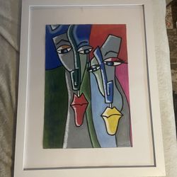 Original Artwork Acrylic On Canvas Framed 