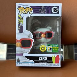 SDCC 2024 Disney Nightmare Before Christmas Funko Pop! Exclusive ZERO LE 3000 pieces Glow In The Dark 