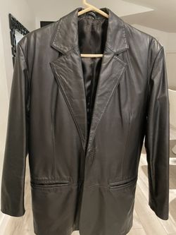 Leather Men’s Jacket Size S , Like New!