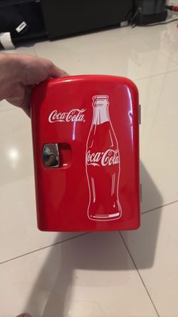 coca-cola mini fridge