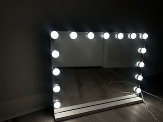 Vanity Mirror plus bedside standing Lamp