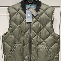 Wild Horse Reversible Down Vest in Black Pueblo Dwelling by Pendleton