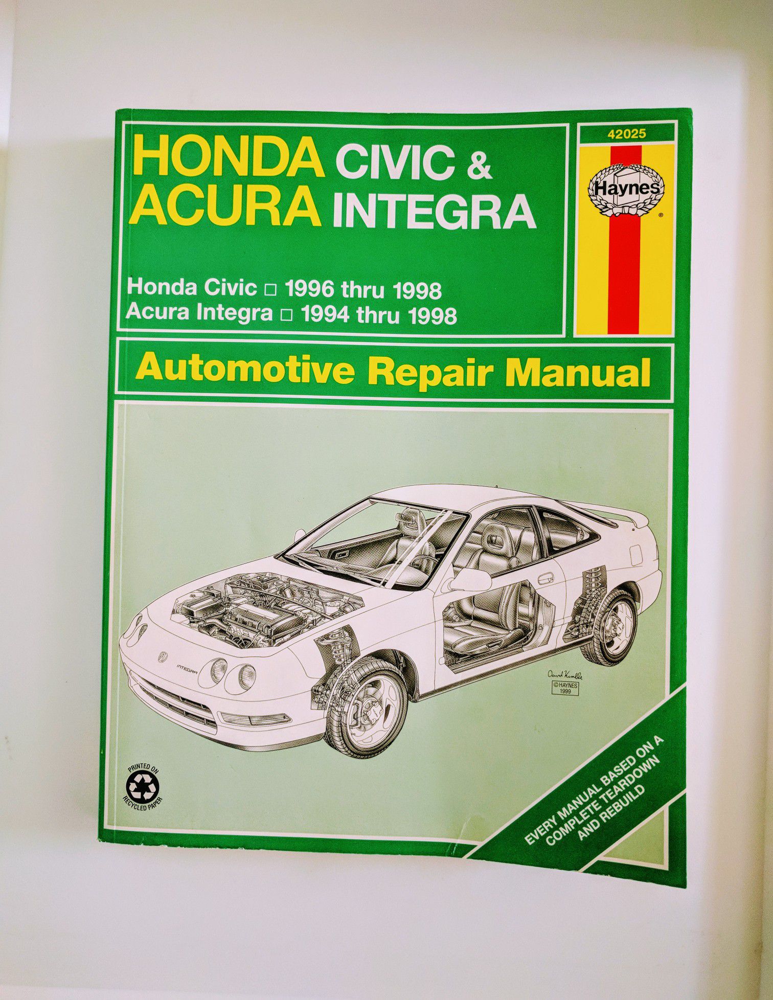 Honda Civic & Acura Integra Automotive Repair Manual
