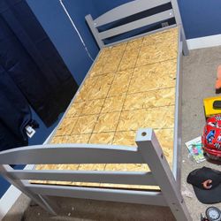 Grey Twin Bed Frame