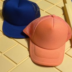 Orange And Blue Trucker Hat