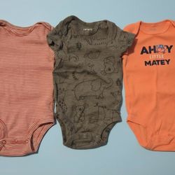 3 Boy Carter Onesies 