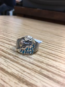 Sterling silver torquise ring