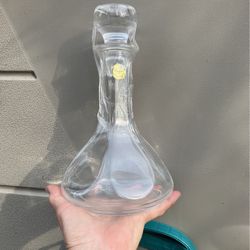 Crystal Genie Shape Glass Bottle With Top