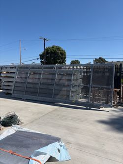 Large Galvanized Steel Expanded Metal Fence Panel