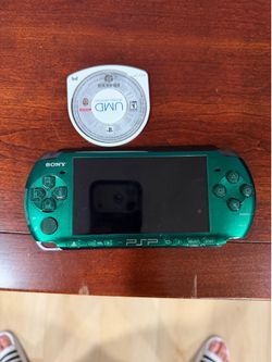 Sony PSP 3000 Metal Gear Solid Limited Edition Emerald Green + Game + aftermarket charger