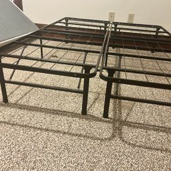 Bed Frame Full-Queen Steel Like New