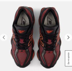 New Balance 9060 Men's Athletic Shoes Black Red. 10.5