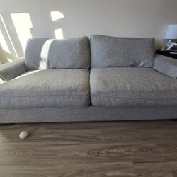 Large, Comfy Gray Couch