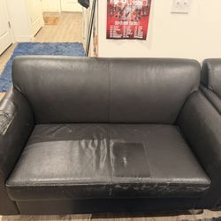 2 Black Couches 