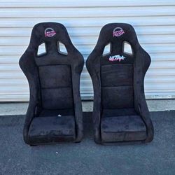 NRG Innovations Racing Bucket Seats Asientos Deportivos Universales
