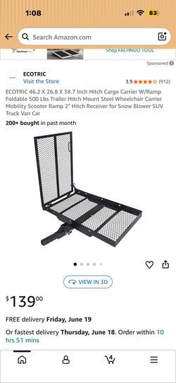 Hitch tow ramp