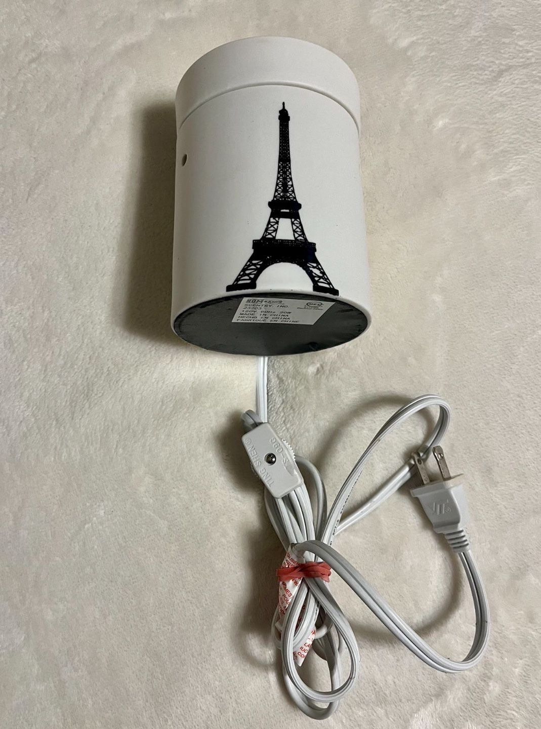 Scentsy Paris Eiffel Tower Wax Warmer Retired 23203 Light France 5.5"