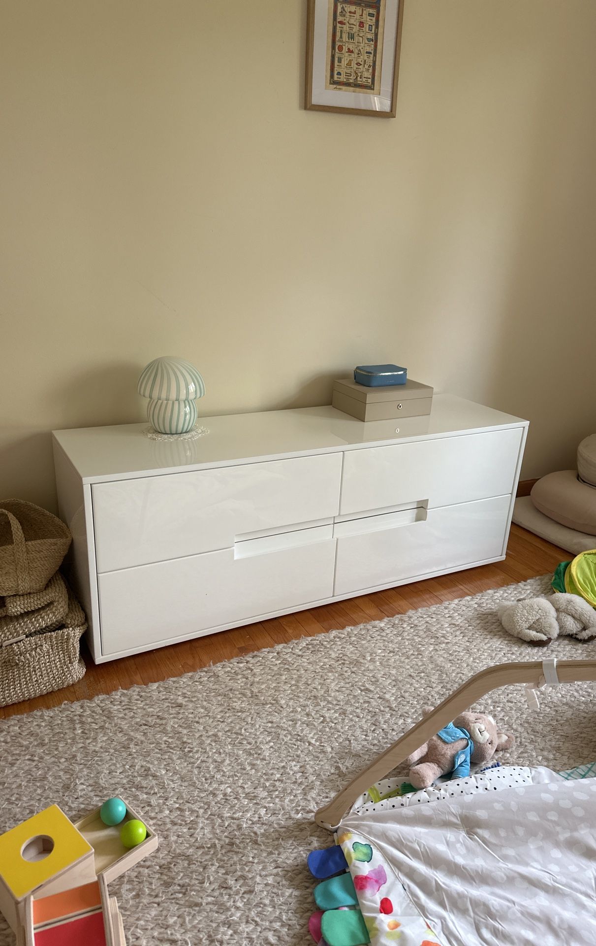 cb2 dresser low modern