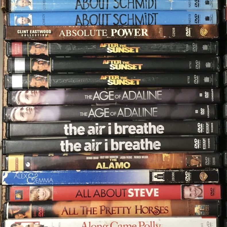 DVDS $5 EACH DISCOUNTS UP TO 50% OFF WITH MULTIPLE PURCHASES (A-N)