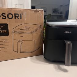 COSORI Air Fryer 9-in-1, Compact & Large 6-Qt, Fast Turbo Modes, 90°–450°F Even Results With Precise Temperature Control