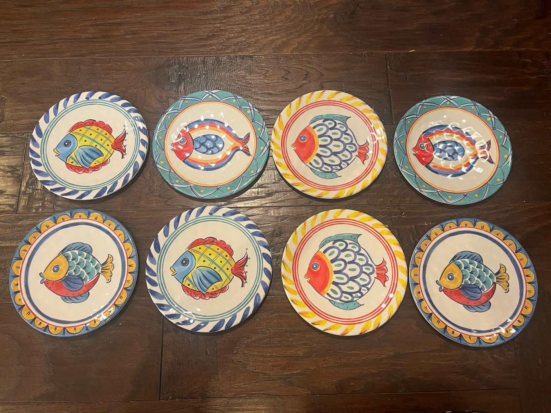 Set Of Fish Plates