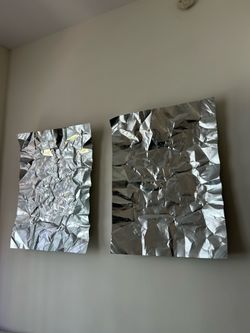 Crushed Metal Wall Art