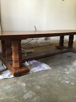 Solid Vintage Red Oak coffee table.