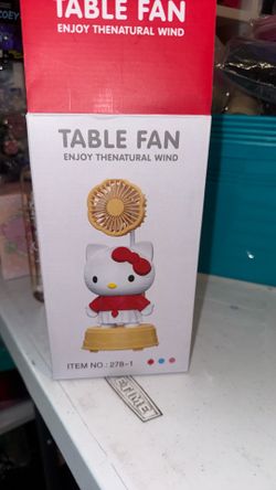 Hello kitty table fan