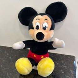 Disneyland Walt Disney World Mickey Mouse Plush Stuffed Animal Vintage Disney 