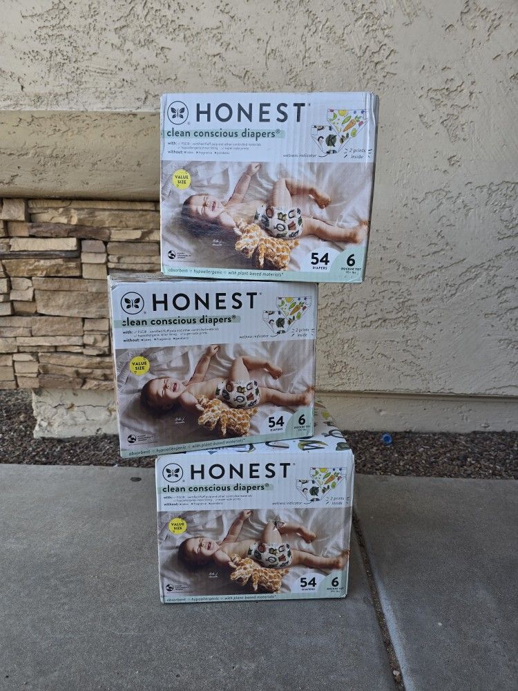Honest Diapers Size 6 NEW