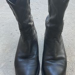 Boots Dan Post Black Leather Boots / Black / Mens 12D